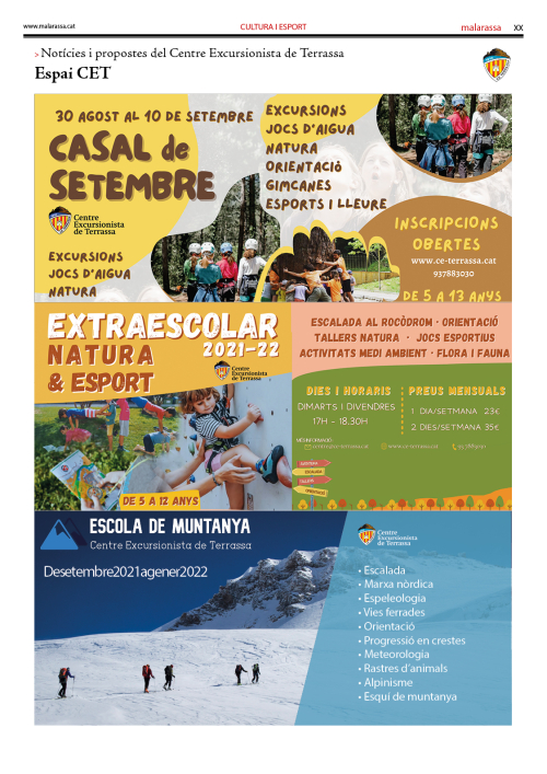 Espai CET: Agost 2021