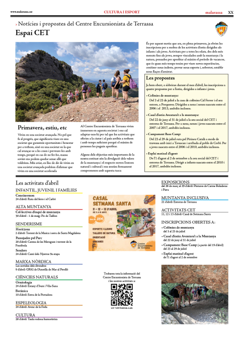 Espai CET: Abril 2022