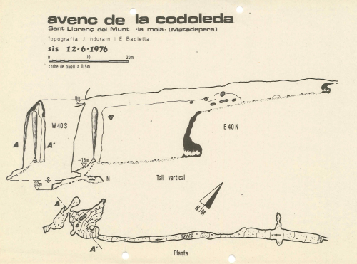 Topografies: Avenc de la Codoleda