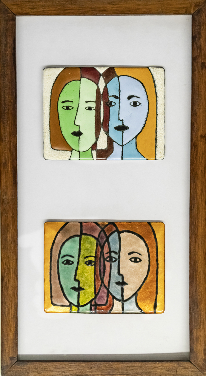 Gravats de Maria Antònia Campins i esmalts de Magda Riba