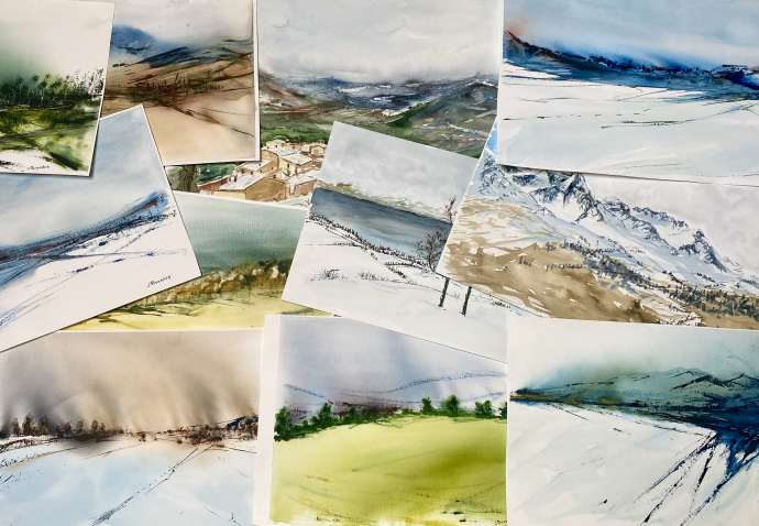 Aquarel·les a la natura
