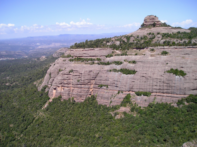 El camí ral de Barcelona a Manresa al seu pas pel Coll de Daví