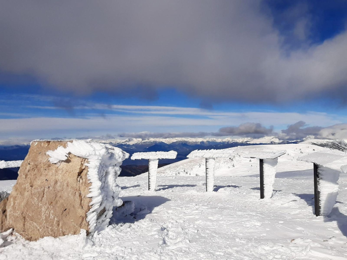 Port del Compte amb raquetes de neu