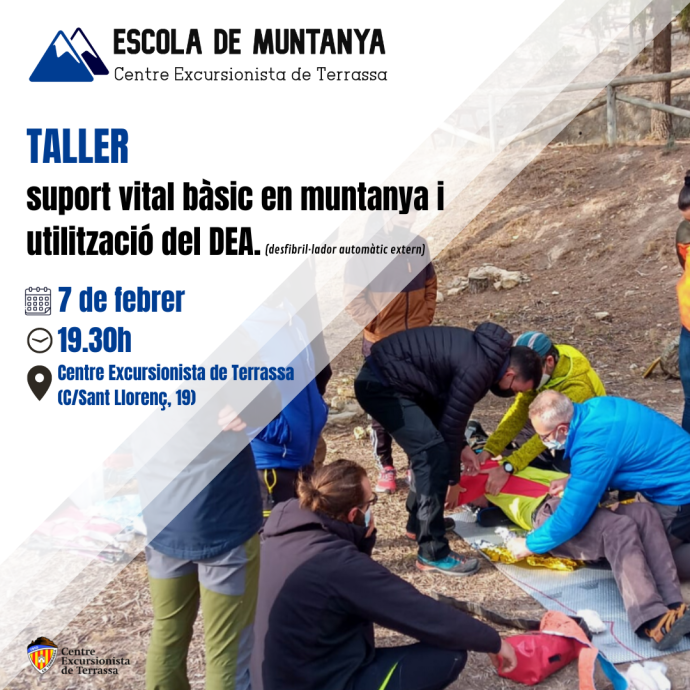 Taller de suport vital bàsic en muntanya utilització del DEA II