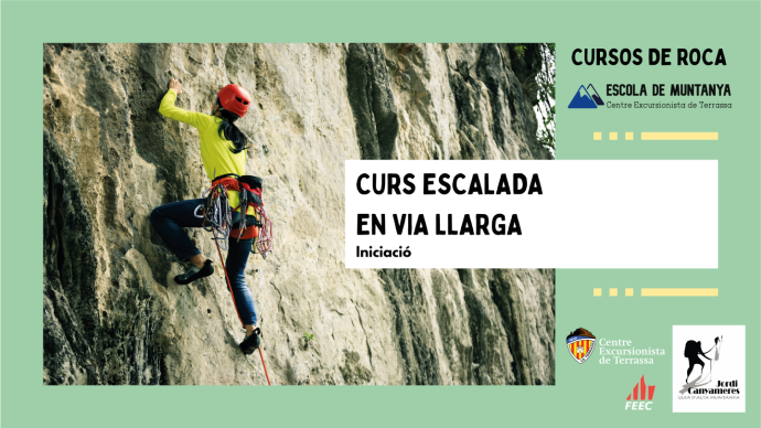 Curs d'escalada en via llarga - Iniciació