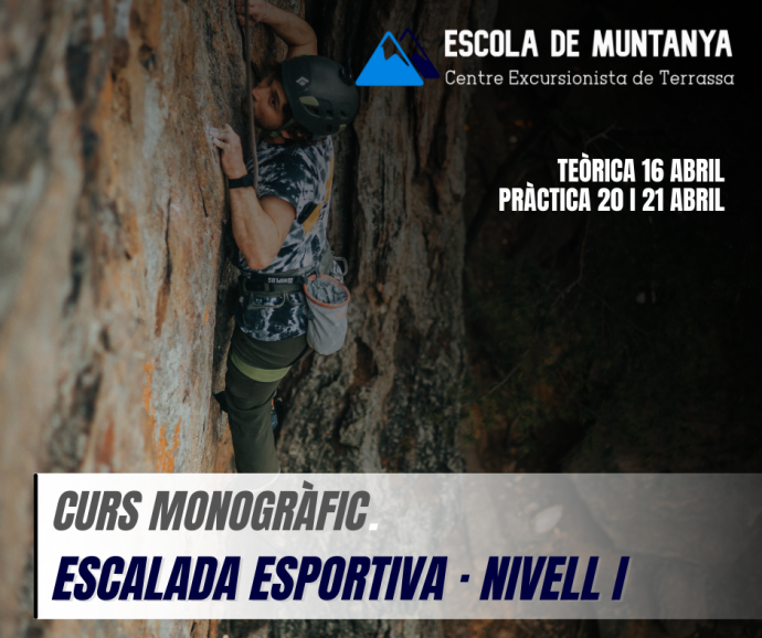 Cursos 2023-2024 - Curs d'escalada esportiva nivell I