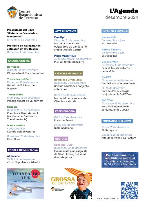 L'agenda: Desembre 2024