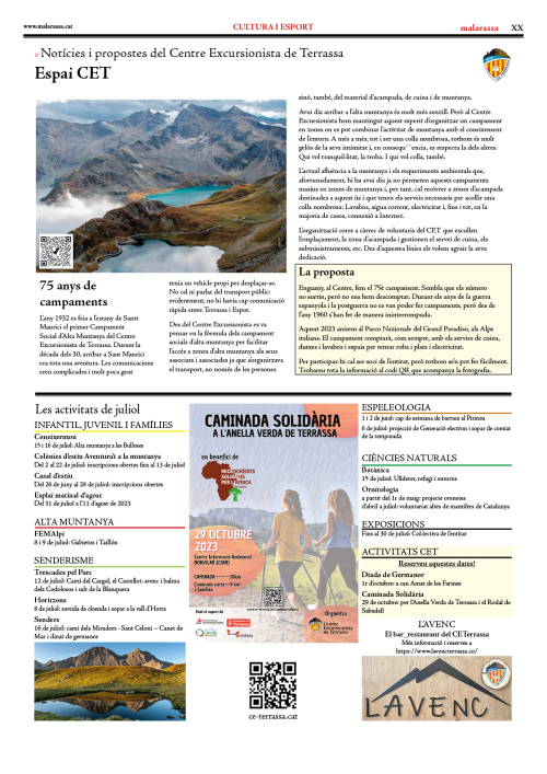 Espai CET: Juliol 2023