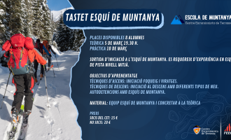 Tastets 2023-2024 · Esquí de Muntanya
