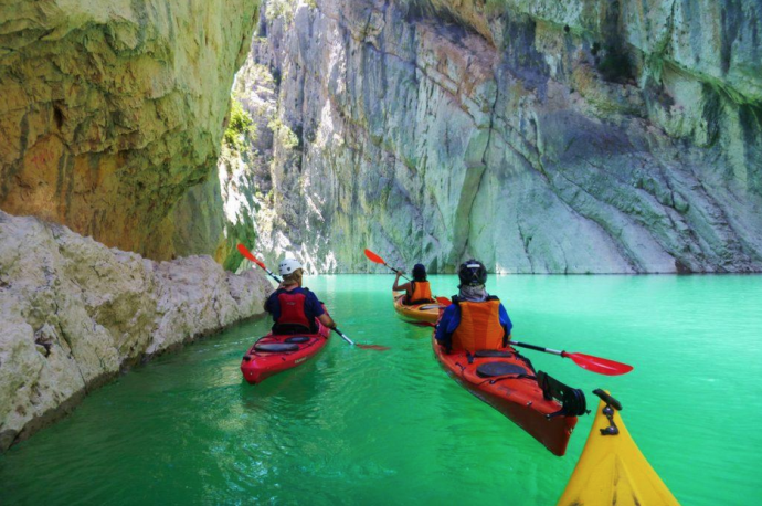 Caiac al congost de Montrebei