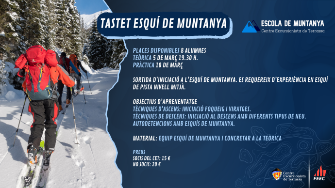 Tastets 2023-2024 · Esquí de Muntanya