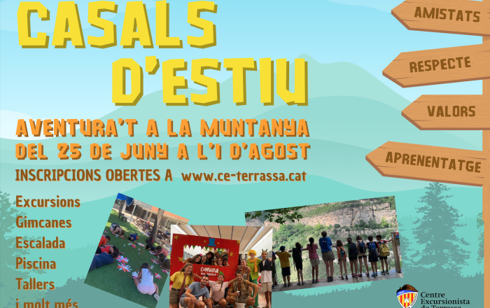 Casals d'Estiu Aventura't a la Muntanya 2025