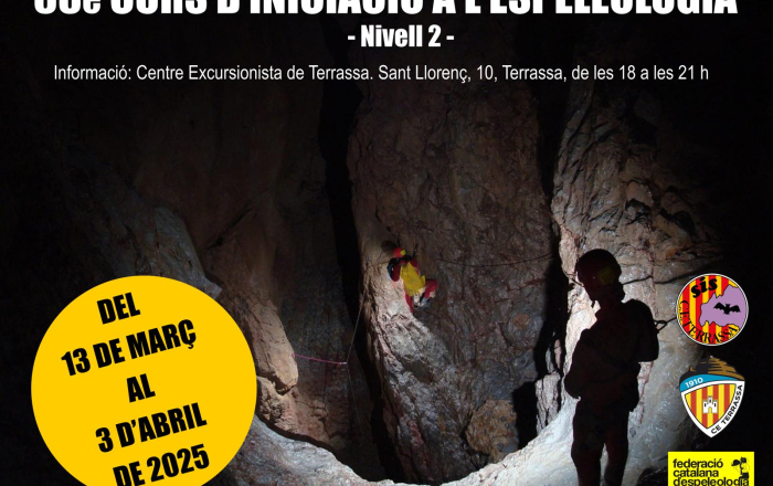 68é Curs d'iniciació a l'espeleologia - Nivell 2