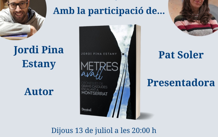 Presentació del llibre «Metres avall»