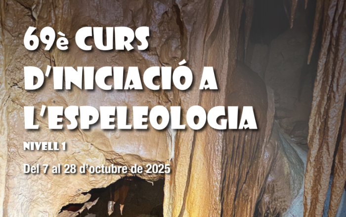69é Curs d'iniciació a l'espeleologia - Nivell 1