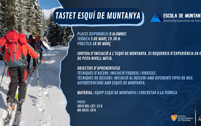 Tastets 2023-2024 · Esquí de Muntanya